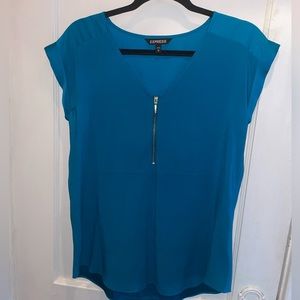 Express Clothing short sleeve blouse (turquoise)